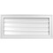 Ekena Millwork Vertical Surface Mount PVC Gable Vent: Functional, w/ 2"W x 1-1/2"P Brickmould Frame, 30"W x 14"H GVPVE30X1402SF - alternate 1